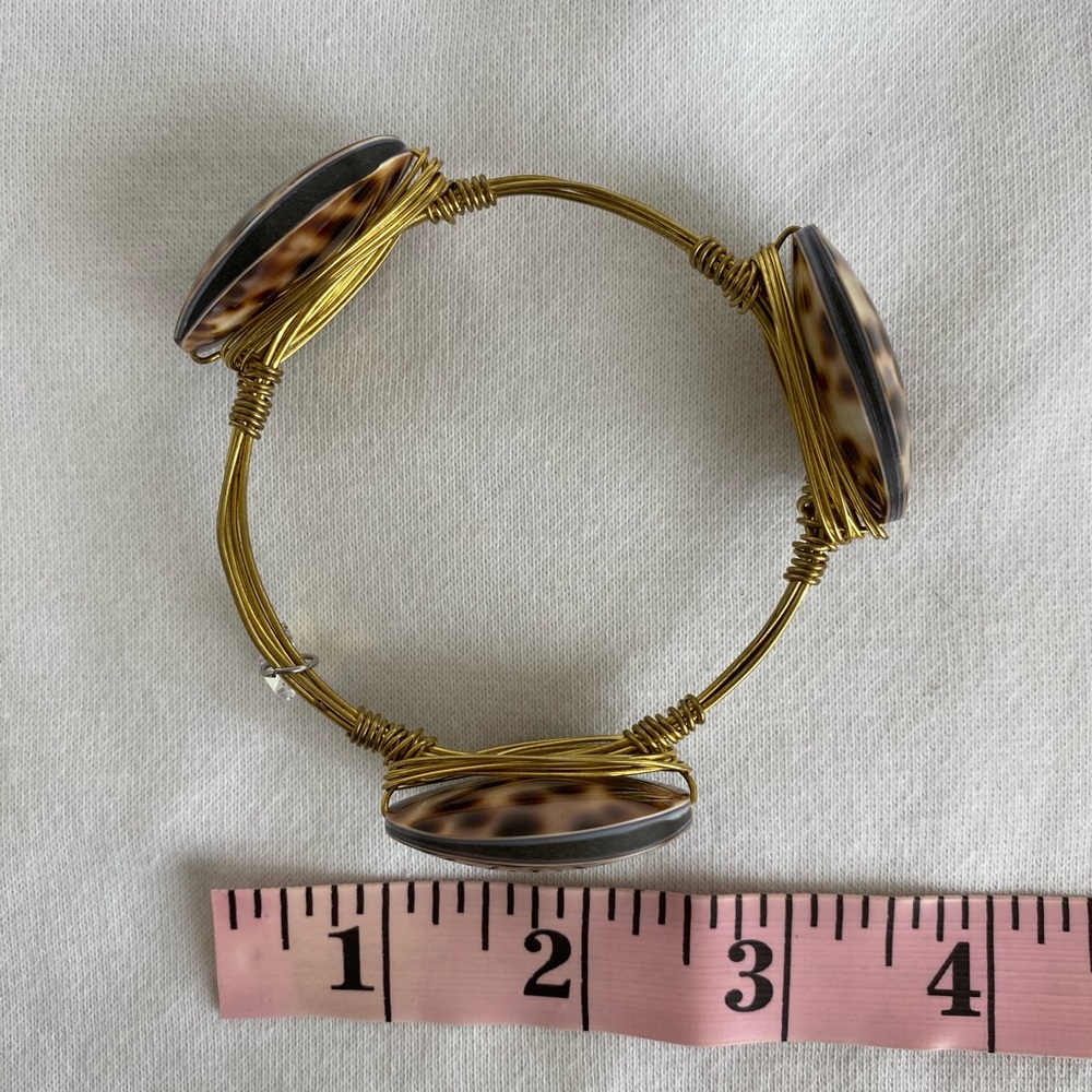 New Handcrafted Tortoise Shell Wire Wrapped Brace… - image 5